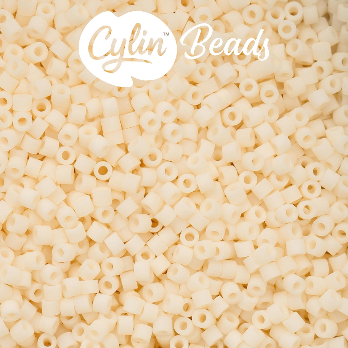 CY11-1157 11/0 Cylin Beads Matte Warm Cream Macaron