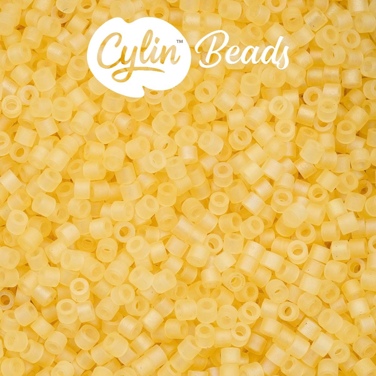 CY11-1175 11/0 Cylin Beads Matte Butter Macaron AB