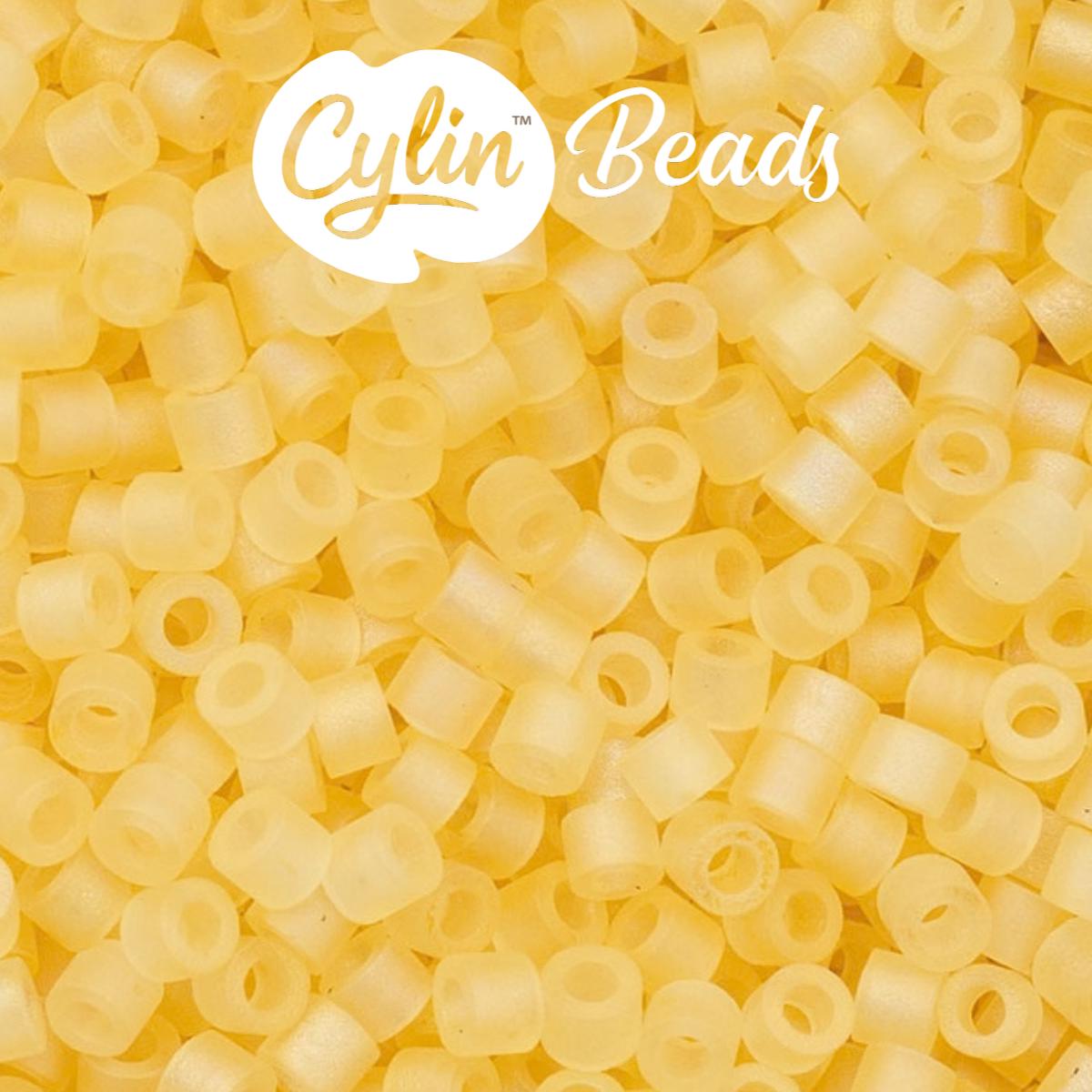 CY11-1175 11/0 Cylin Beads Matte Butter Macaron AB