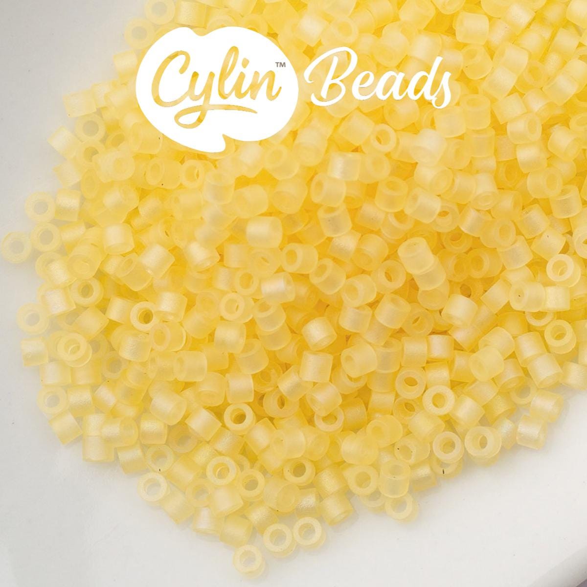CY11-1175 11/0 Cylin Beads Matte Butter Macaron AB