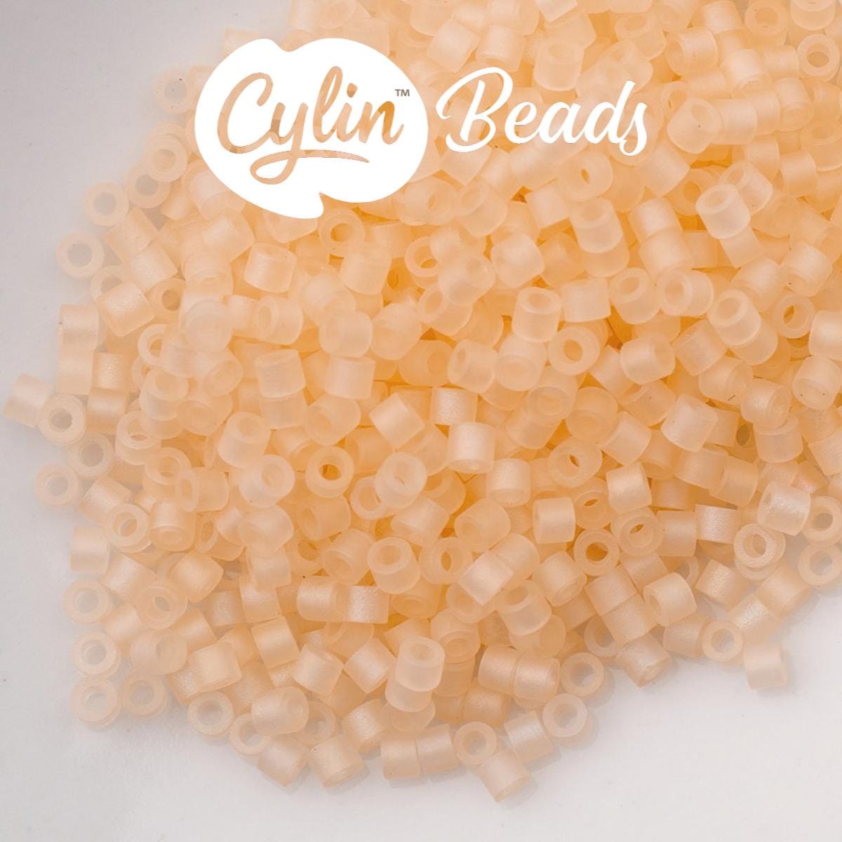 CY11-1177 11/0 Cylin Beads Matte Light Orange Macaron AB