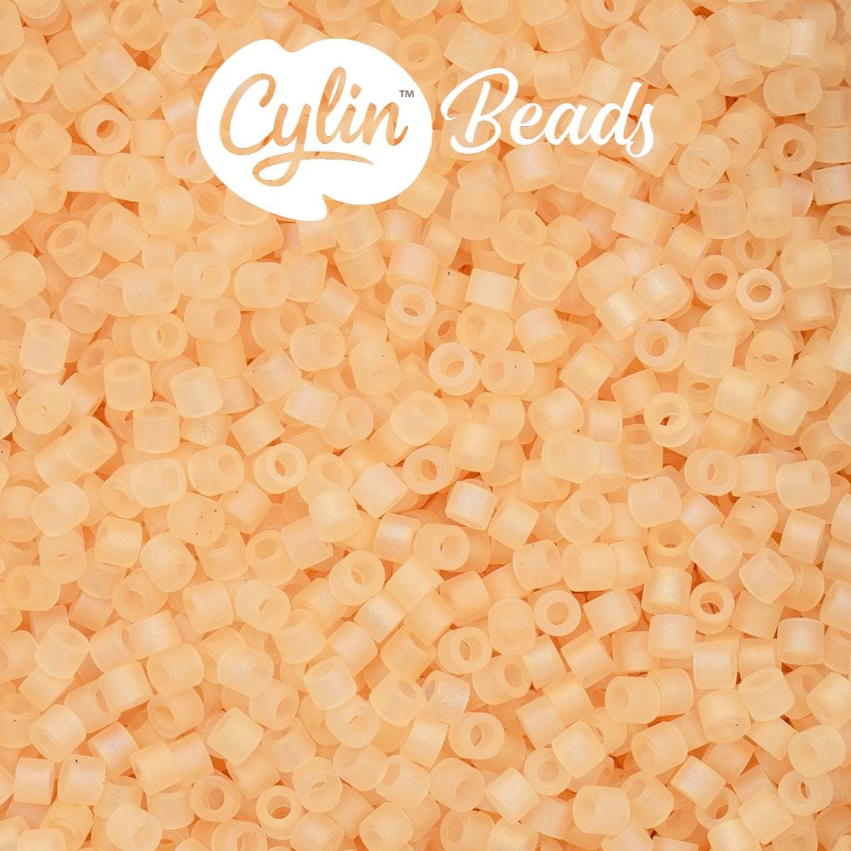 CY11-1177 11/0 Cylin Beads Matte Light Orange Macaron AB