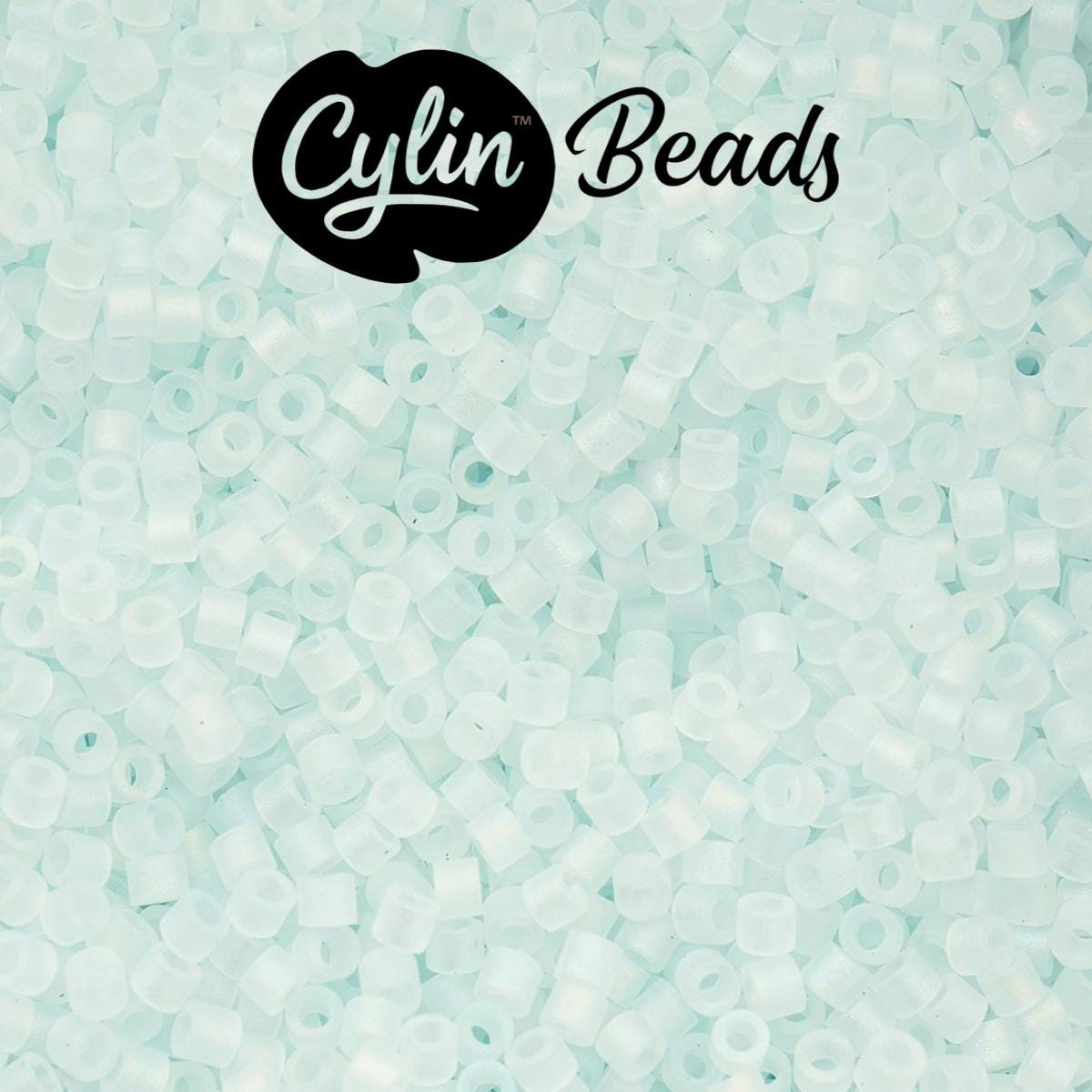 CY11-1183 11/0 Cylin Beads Matte Soft Blue Macaron AB