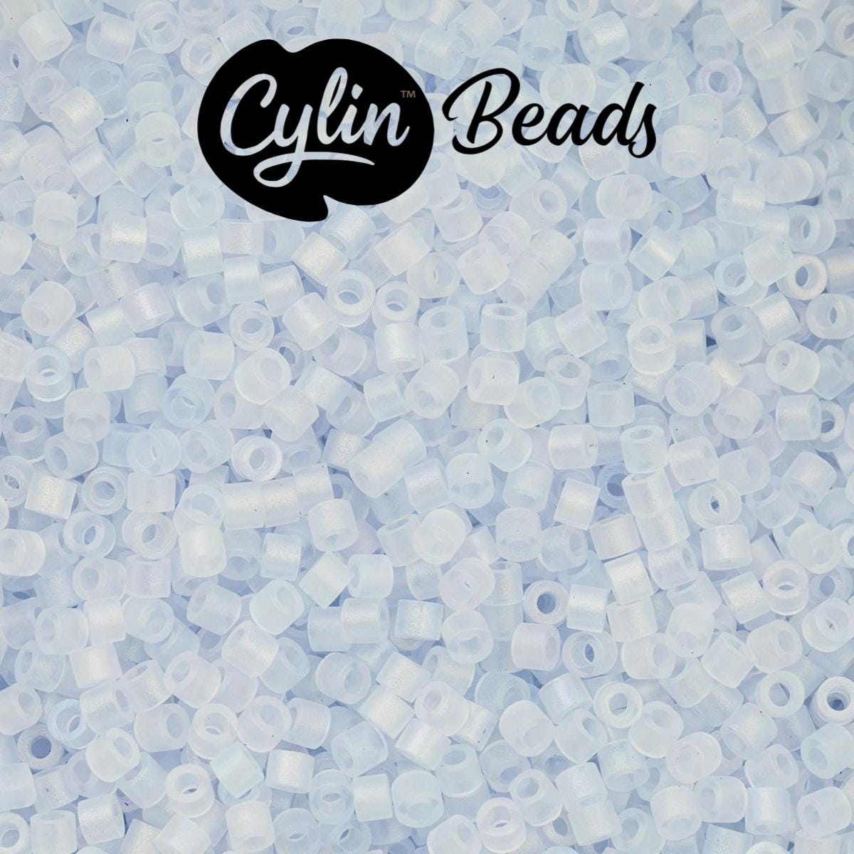 CY11-1191 11/0 Cylin Beads Matte Light Blue Macaron AB