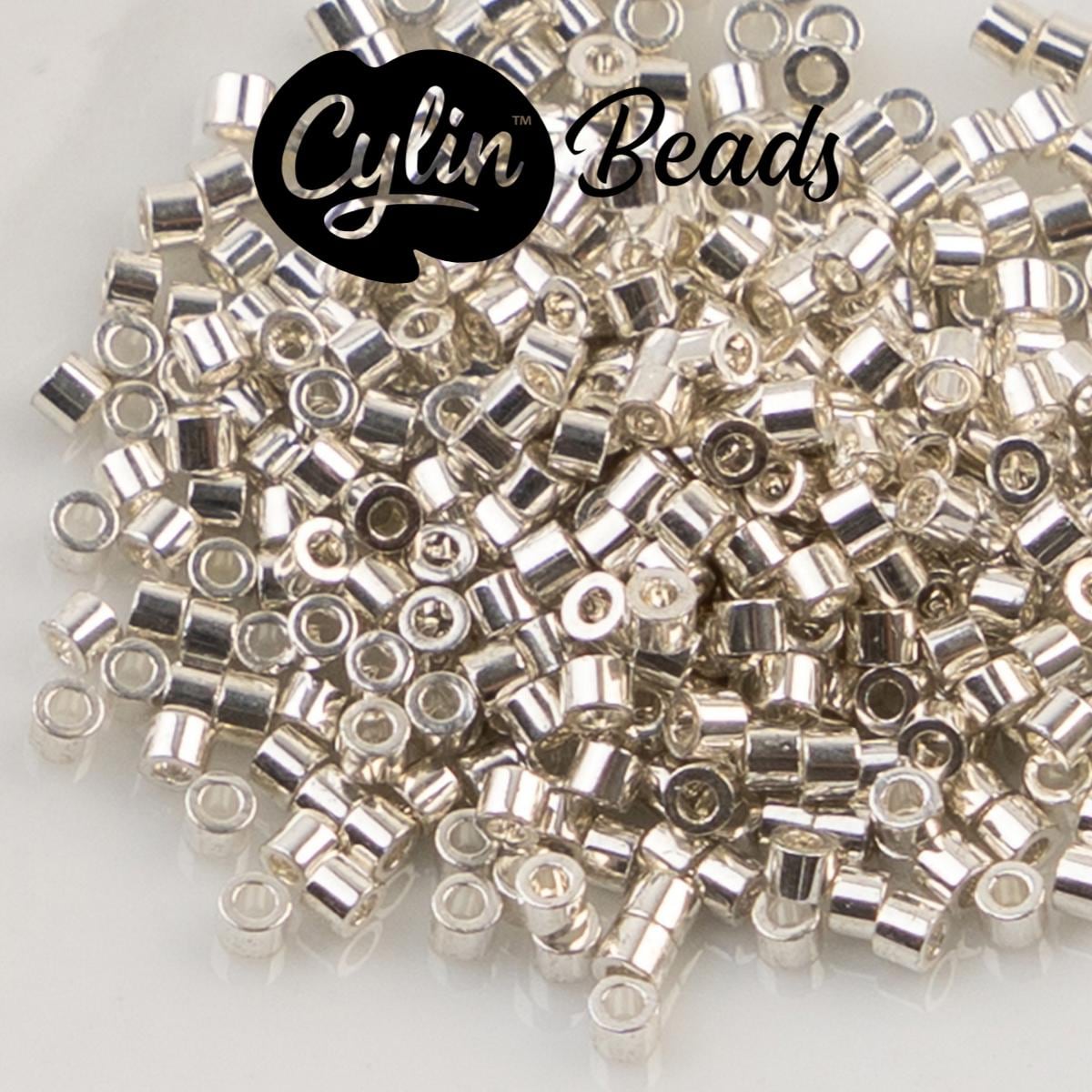 CY11-1198 11/0 Cylin Beads Electro Silver