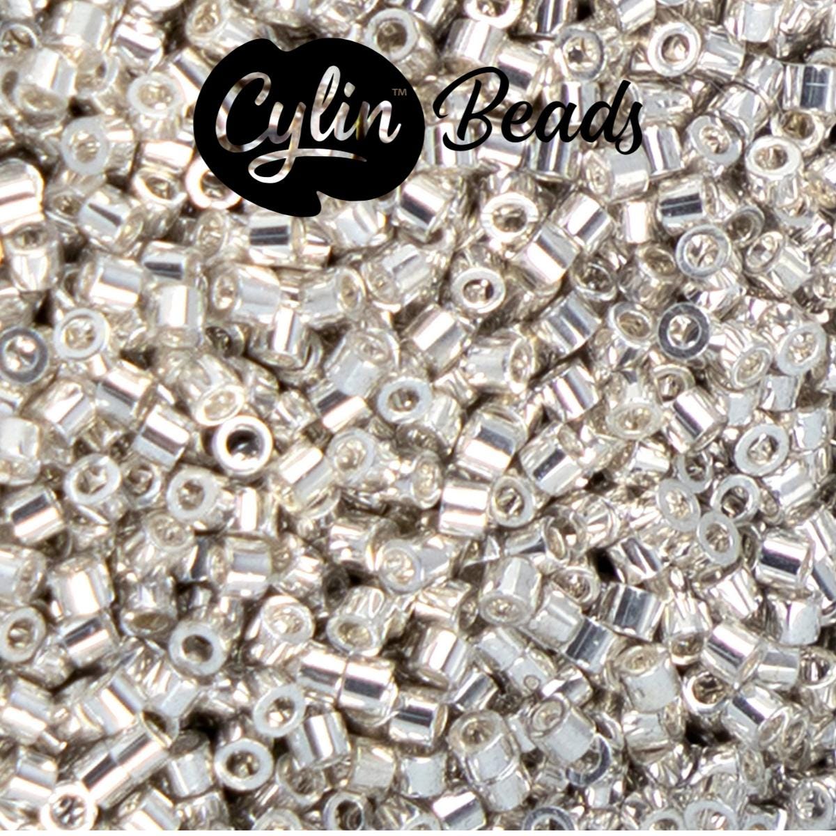 CY11-1198 11/0 Cylin Beads Electro Silver