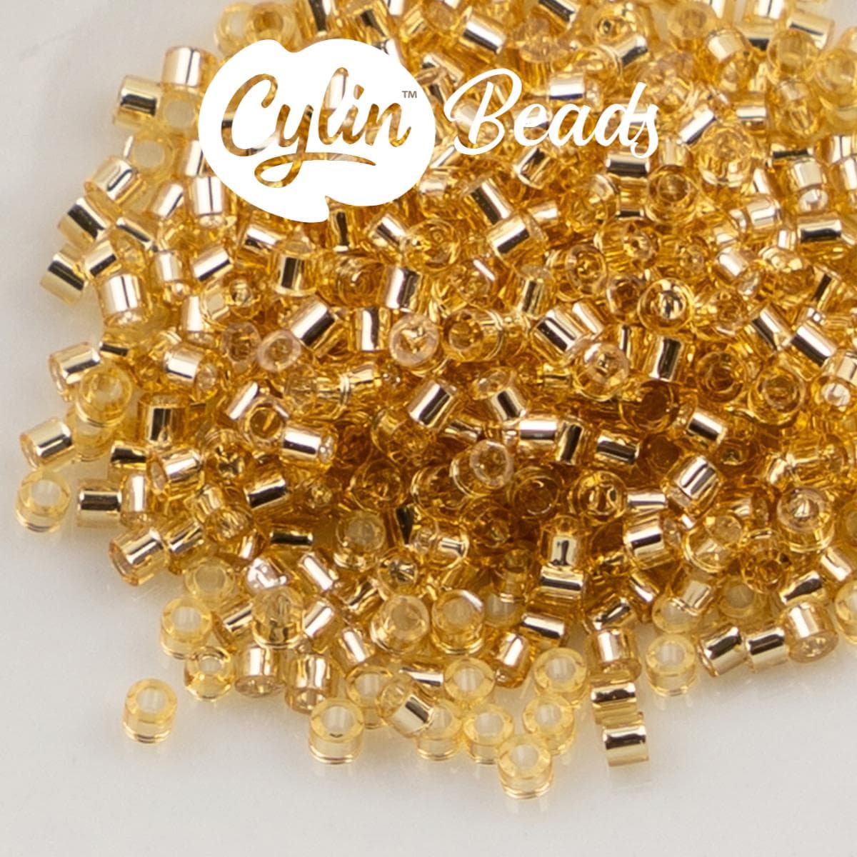 CY11-1200 11/0 Cylin Beads Silverlined Gold