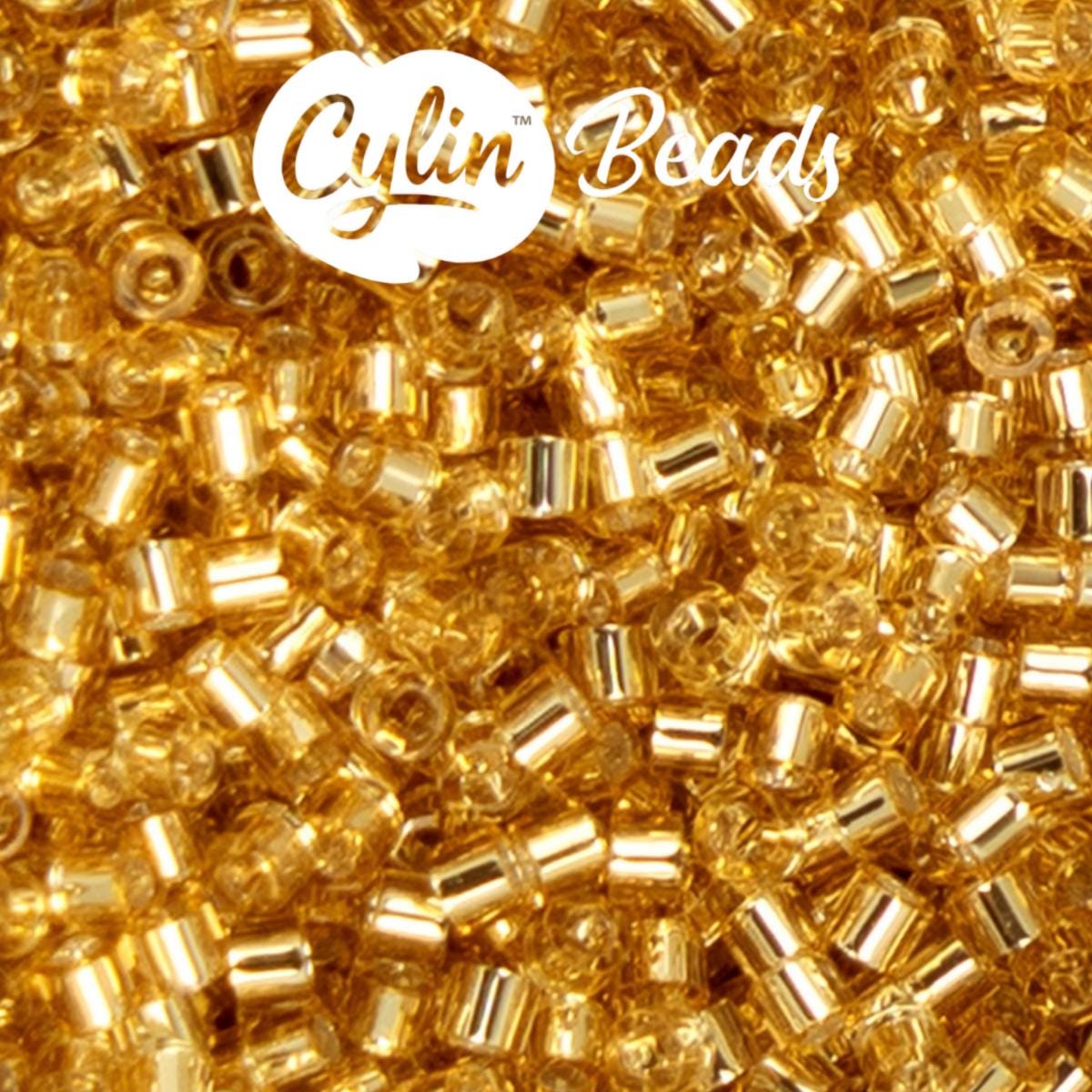 CY11-1200 11/0 Cylin Beads Silverlined Gold