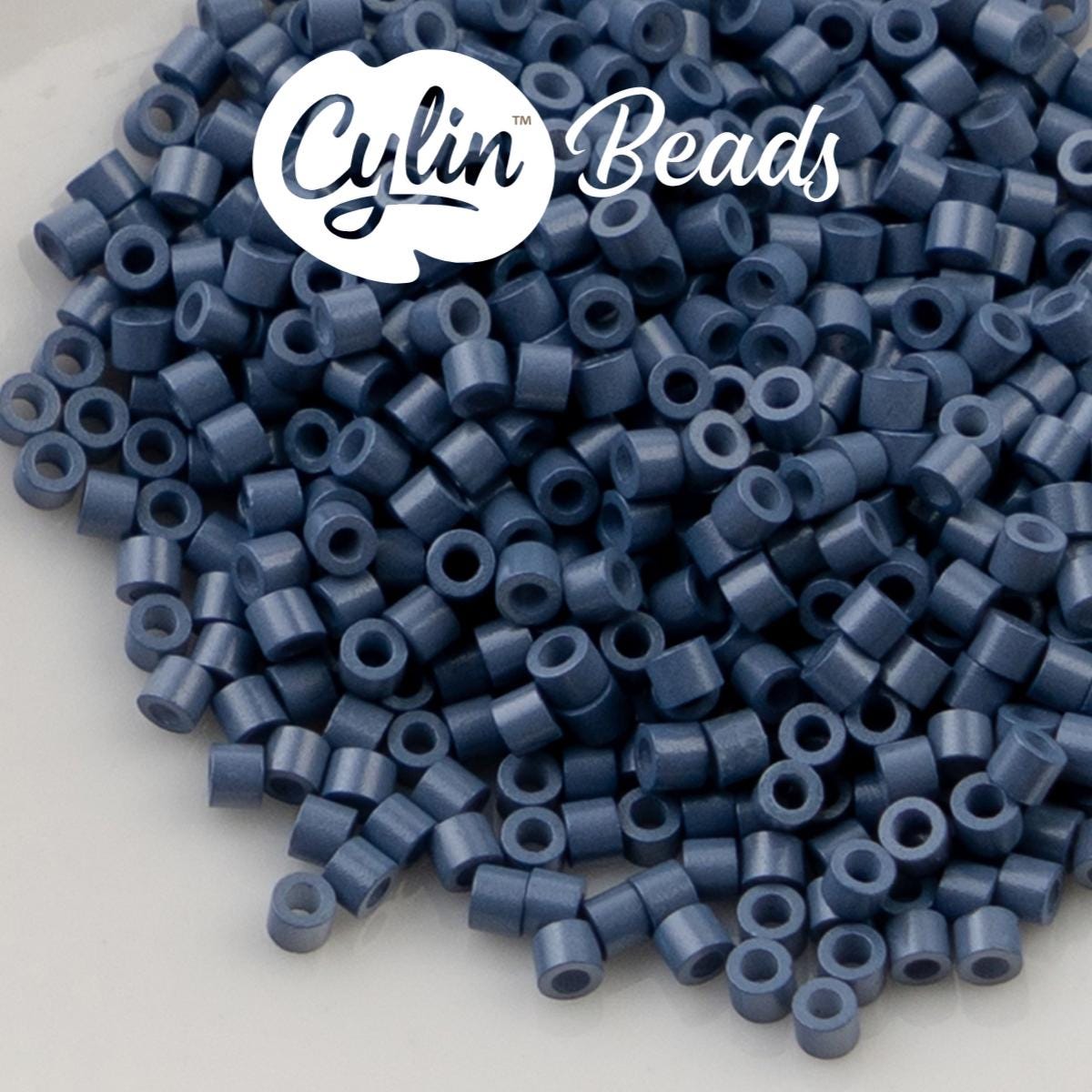 CY11-1203 11/0 Cylin Beads Opaque Blueberry Silkshine