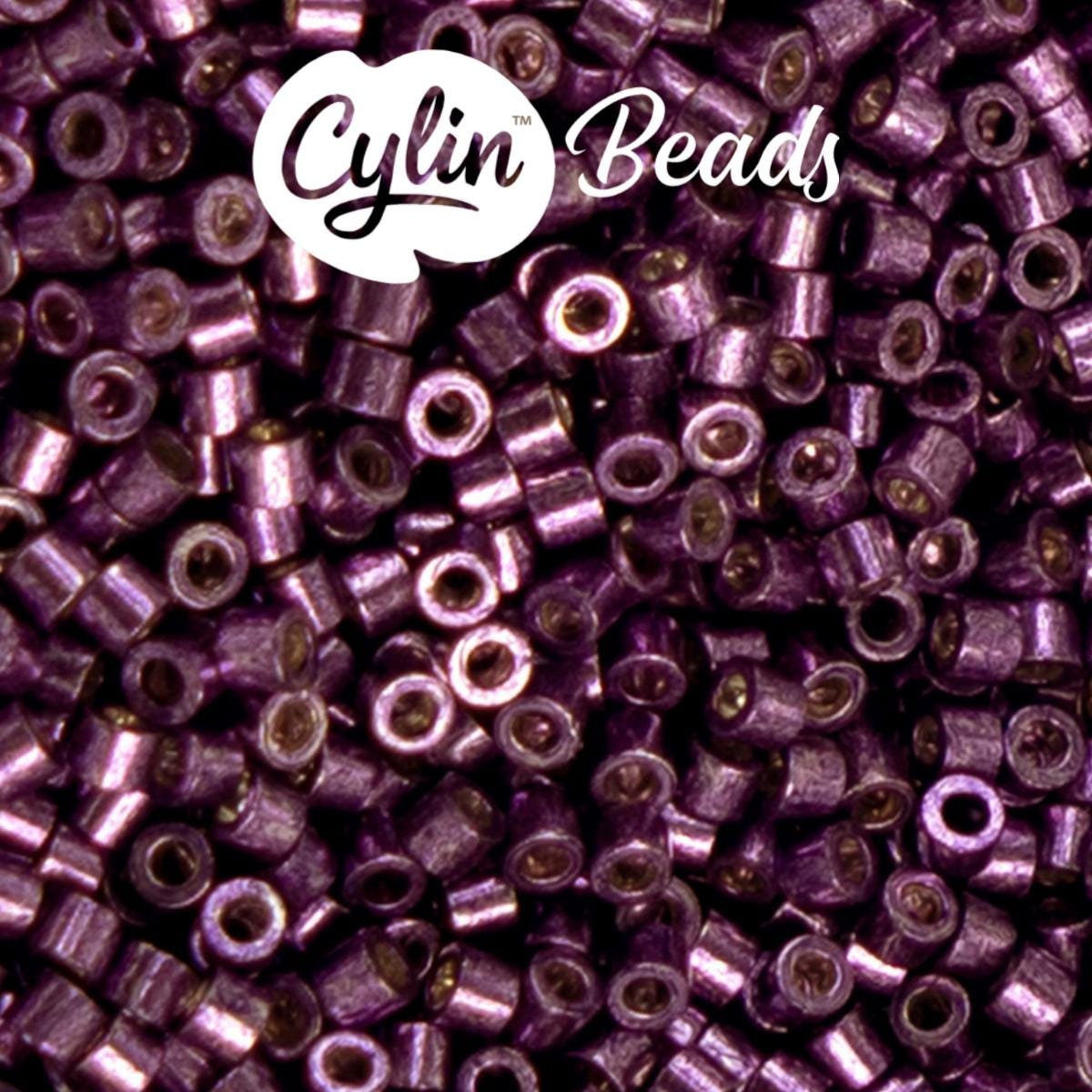CY11-1205 11/0 Cylin Beads Opaque Electro Lilac