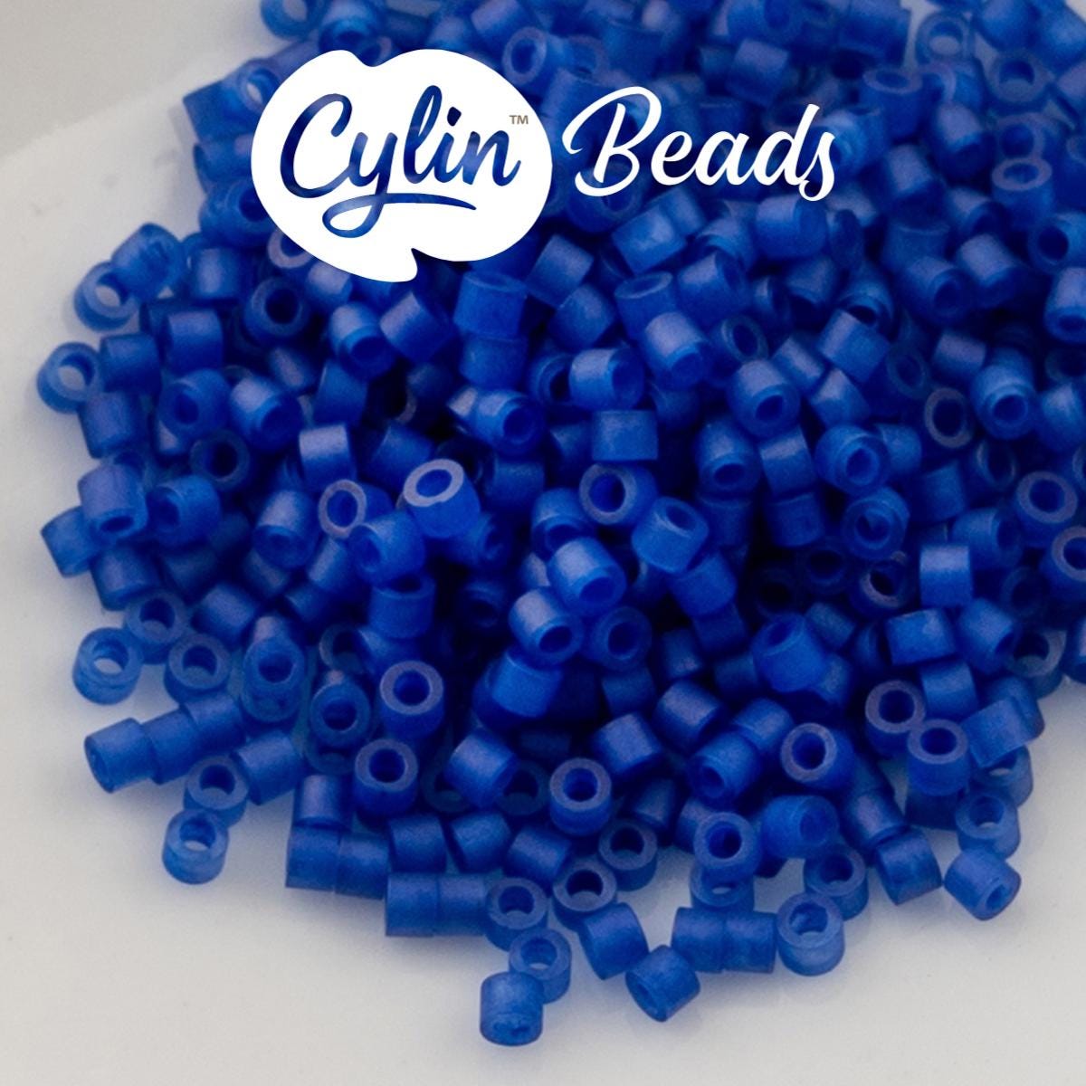 CY11-1207 11/0 Cylin Beads Transparent Cobalt Blue