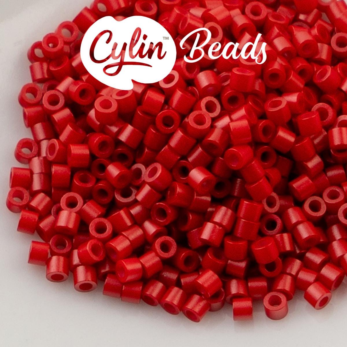 CY11-1211 11/0 Cylin Beads Matte Dark Red