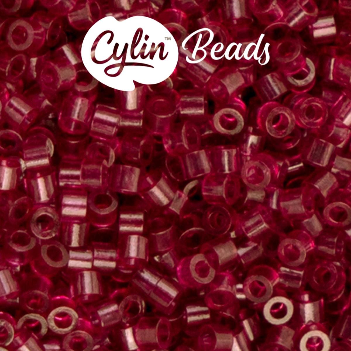 CY11-1215 11/0 Cylin Beads Transparent Red Wine