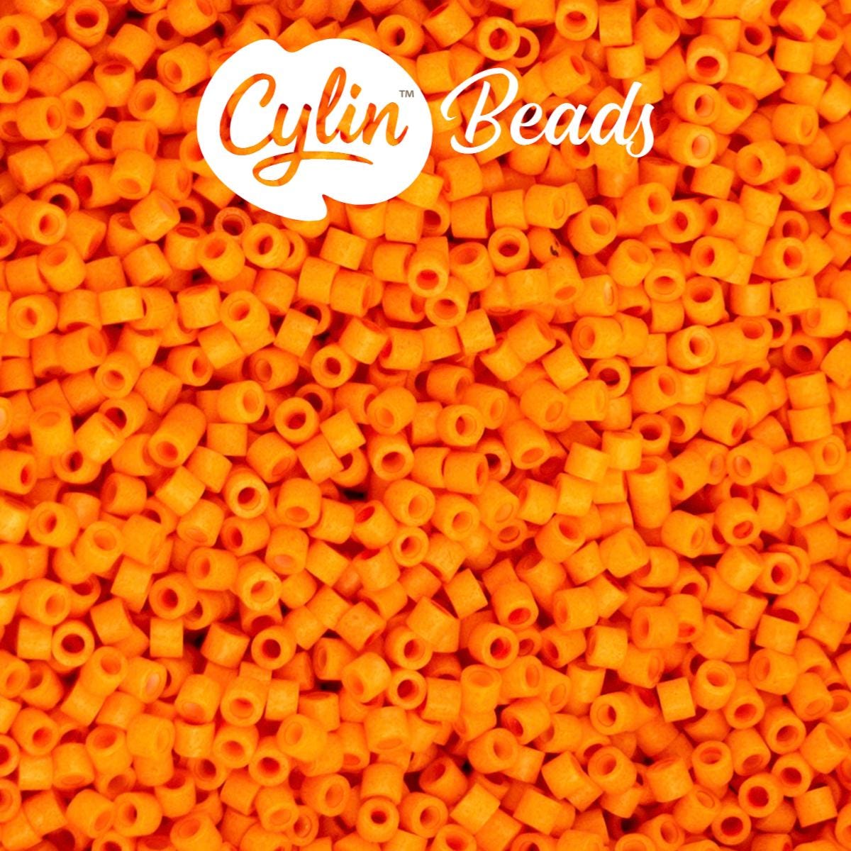 CY11-1218 11/0 Cylin Beads Matte Opaque Mandarin Silk