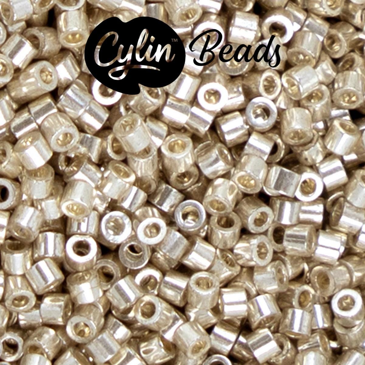 CY11-1219 11/0 Cylin Beads Metaluxe Silver