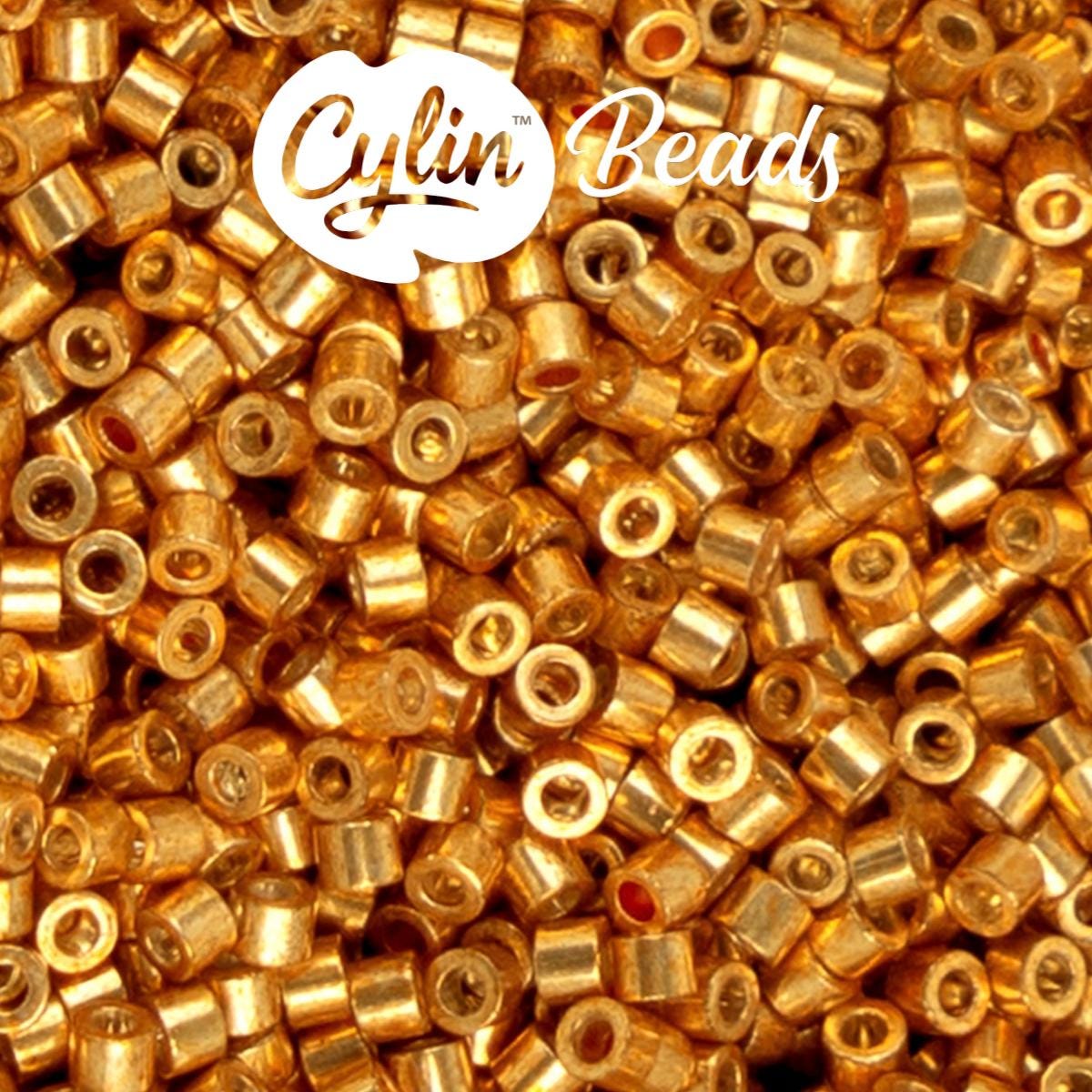 CY11-1220 11/0 Cylin Beads Electro Gold Coat