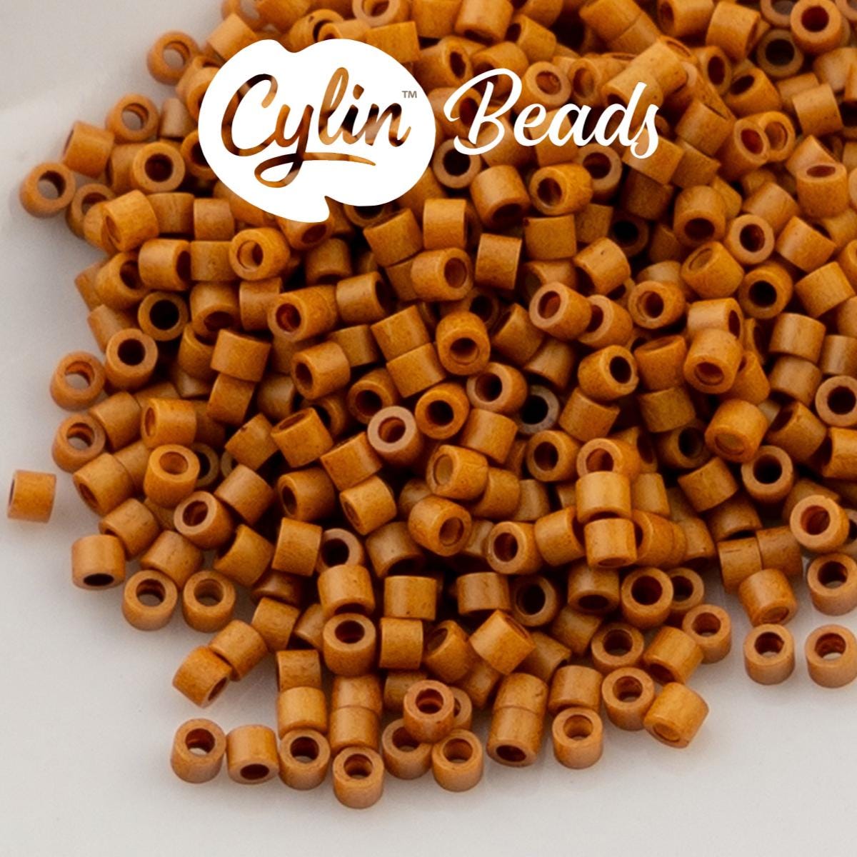 CY11-1225 11/0 Cylin Beads Brown Sugar Mist