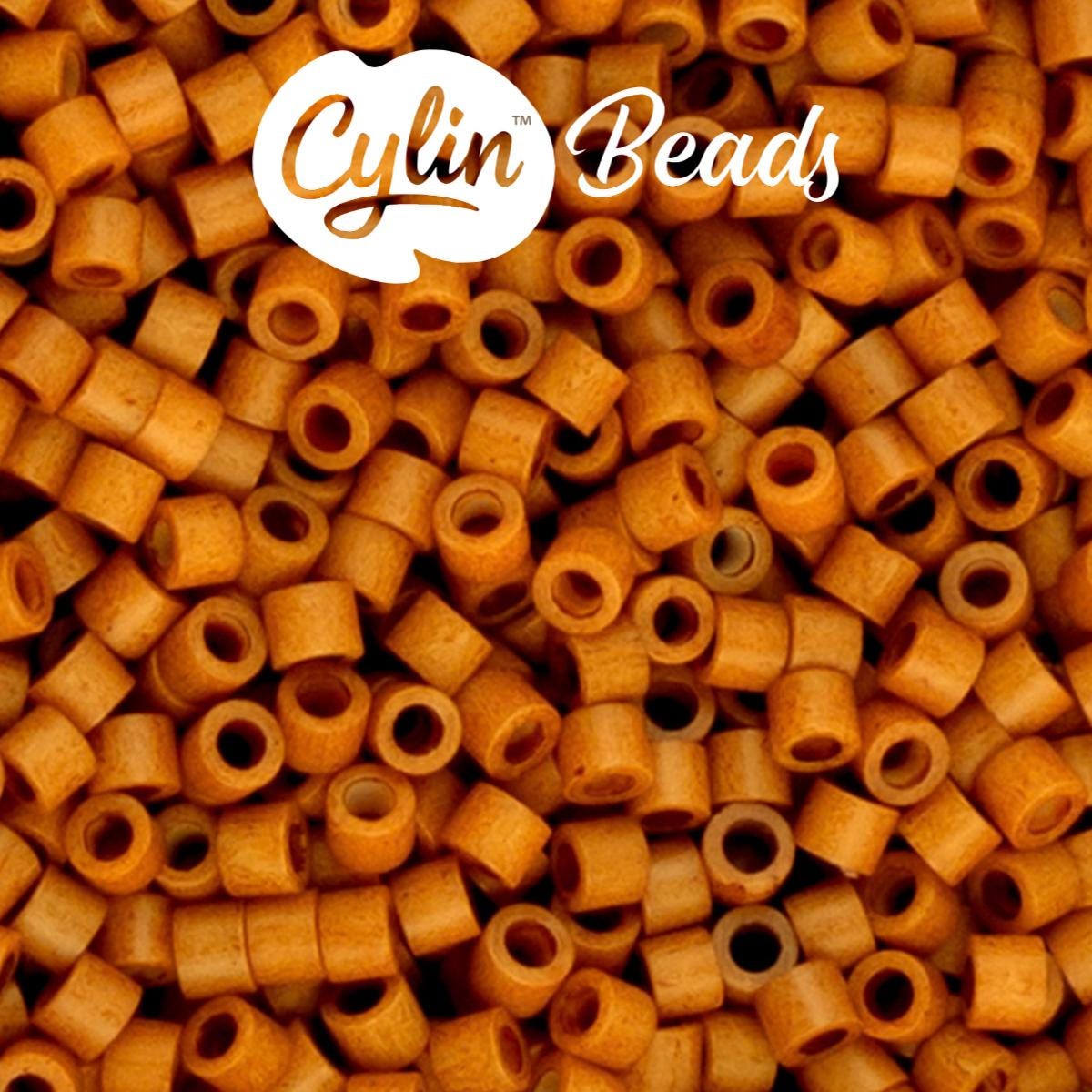 CY11-1225 11/0 Cylin Beads Brown Sugar Mist