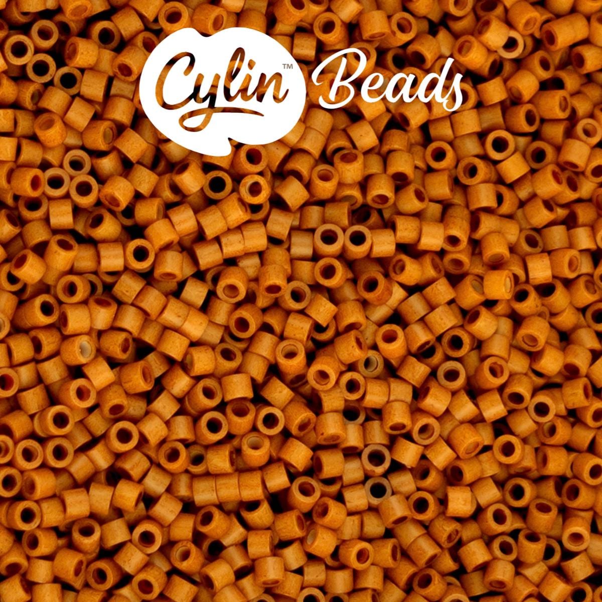 CY11-1225 11/0 Cylin Beads Brown Sugar Mist