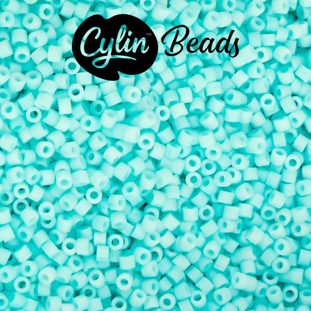 CY11-1226 11/0 Cylin Beads Matte Blue Turquoise Macaron