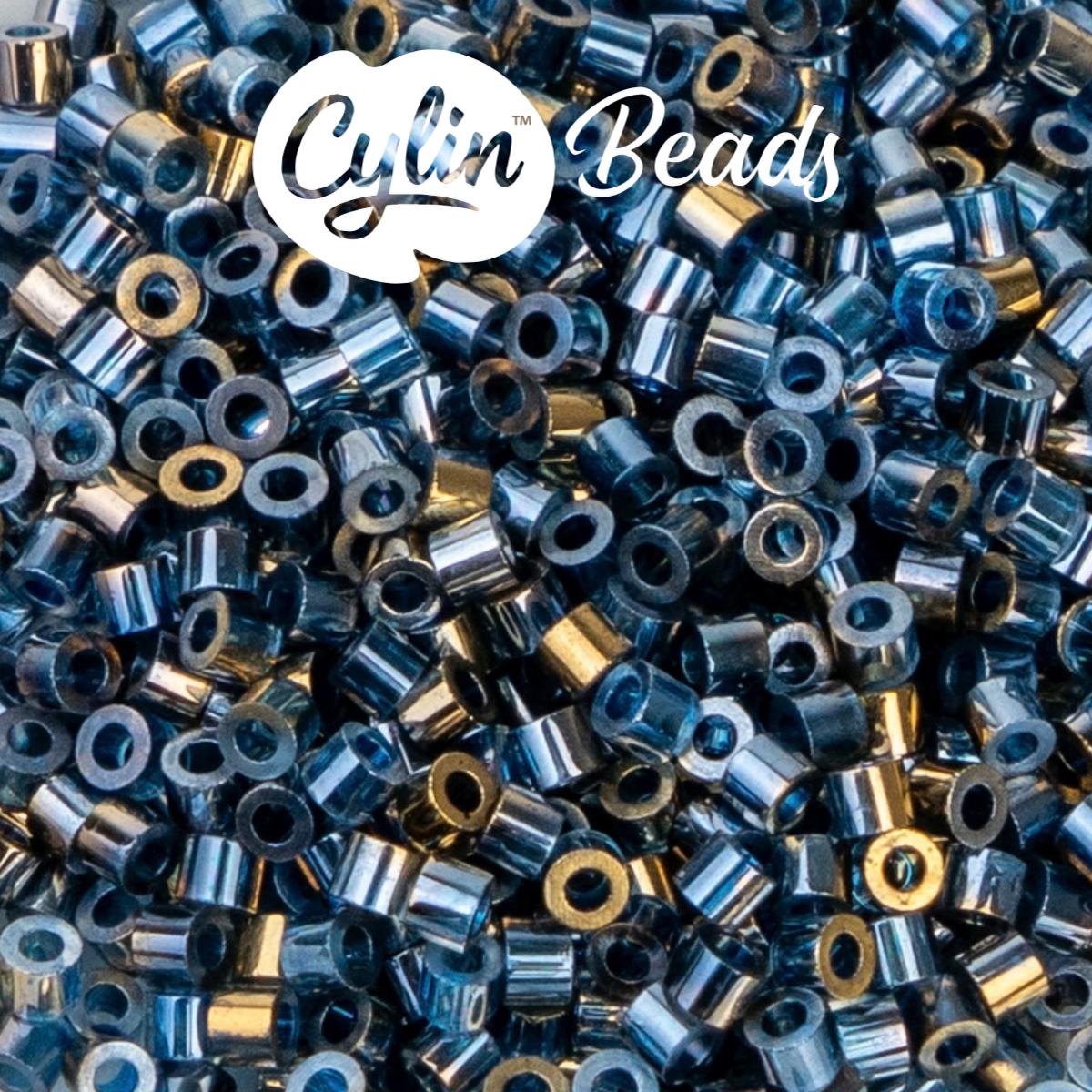 CY11-1232 11/0 Cylin Beads Gilded Halo Dark Sapphire