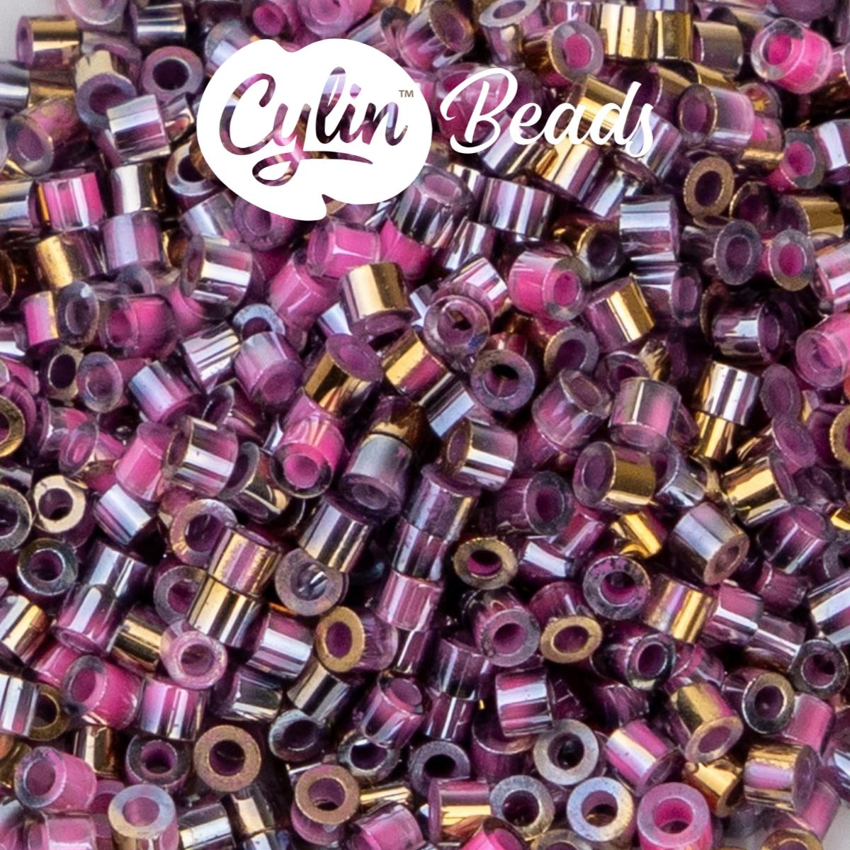 CY11-1234 11/0 Cylin Beads Gilded Halo Opaque Pink Carnation