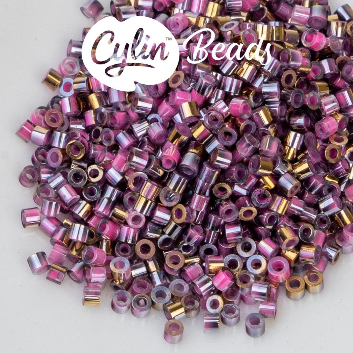 CY11-1234 11/0 Cylin Beads Gilded Halo Opaque Pink Carnation