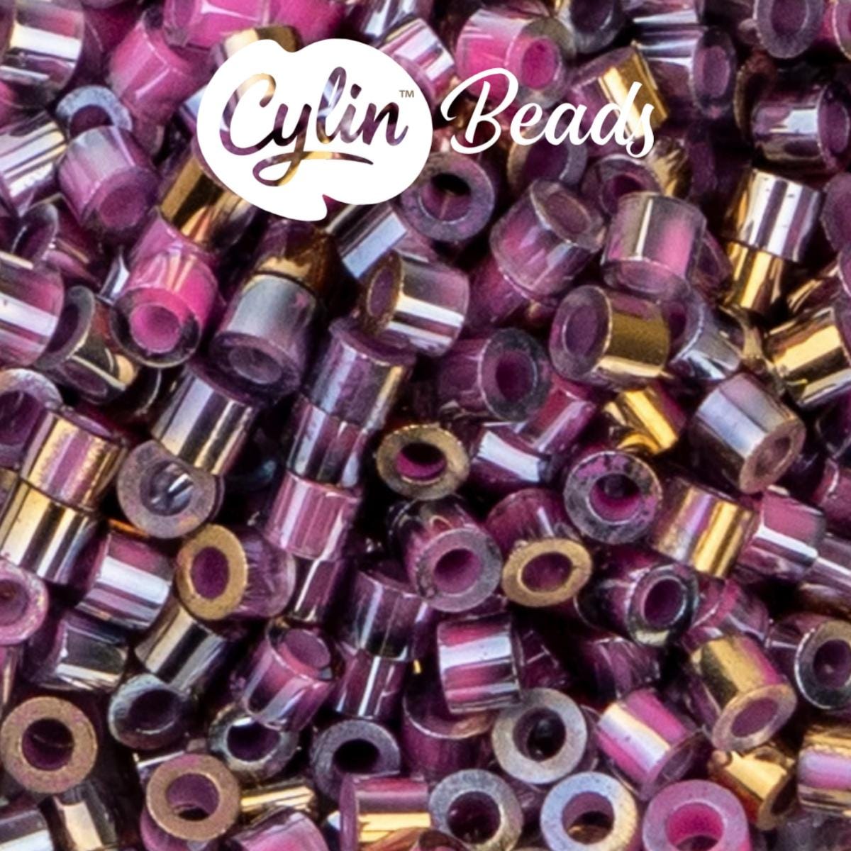 CY11-1234 11/0 Cylin Beads Gilded Halo Opaque Pink Carnation