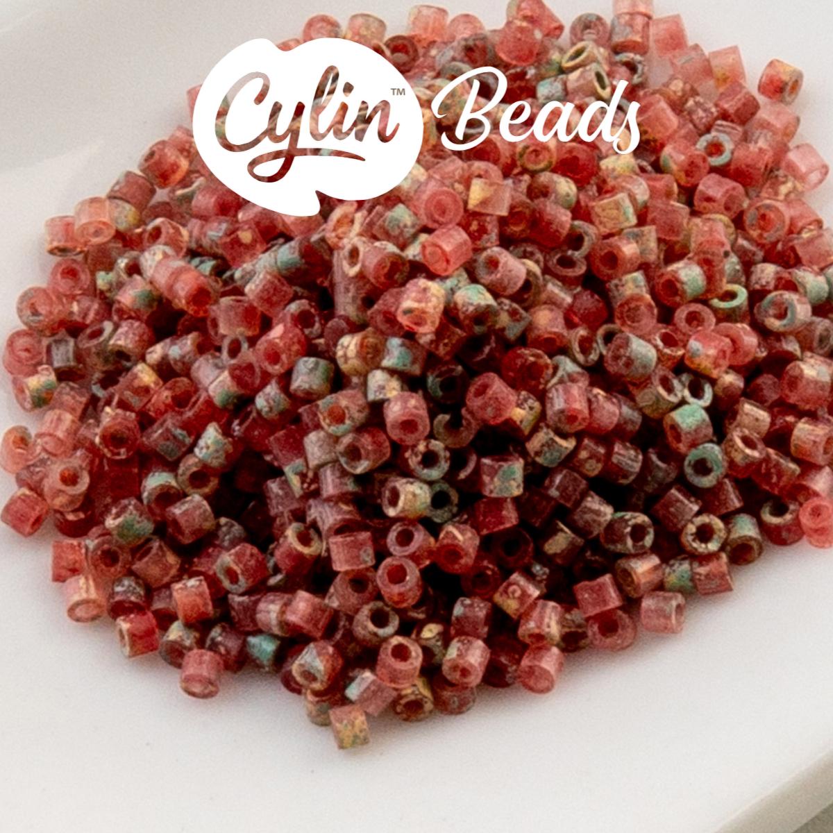 CY11-1253 11/0 Cylin Beads Verdara Rose Sandstone