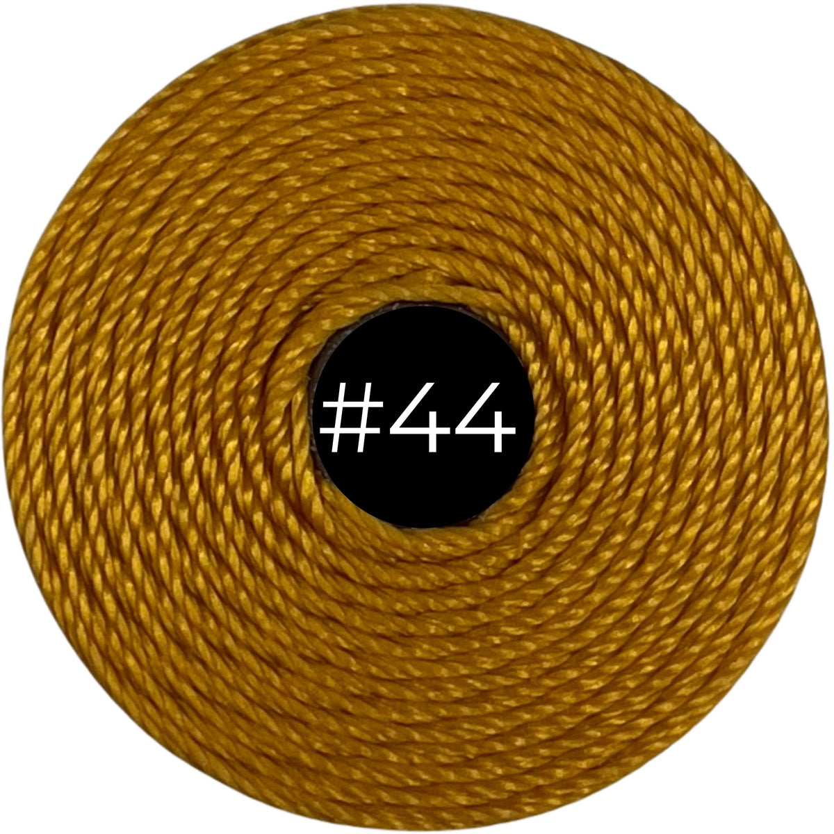 Light Gold #44 S-Lon Bead Cord TEX 210 77yd 0.5mm