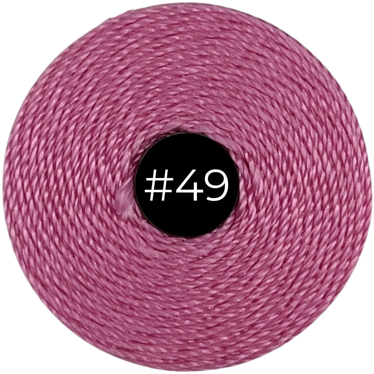Light Orchid #49 S-Lon Bead Cord TEX 210 77yd 0.5mm, 1 Spool