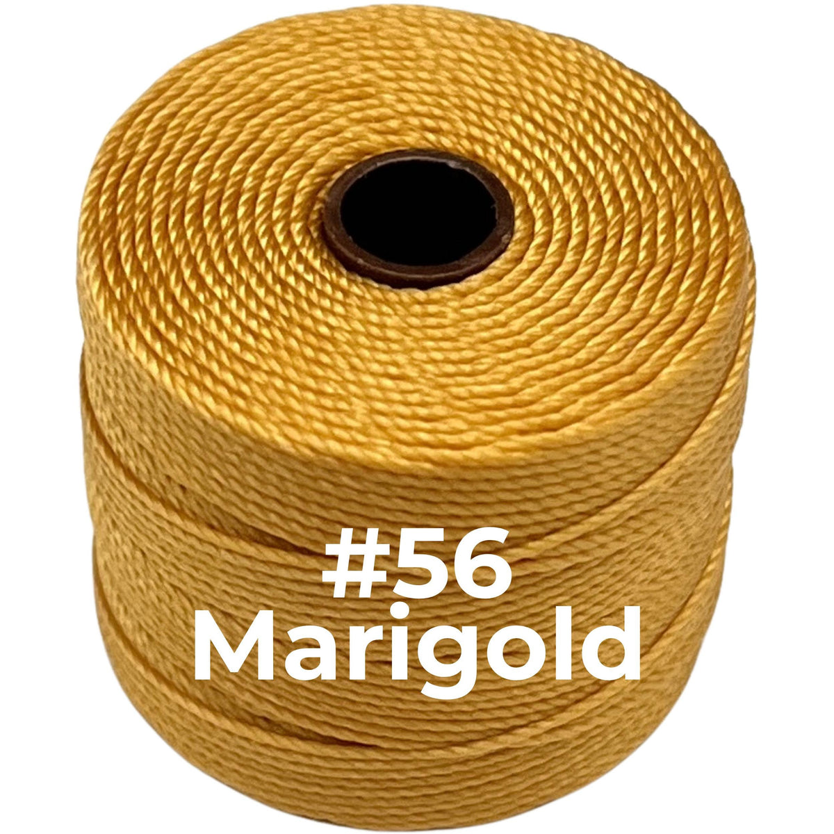 Marigold #56 S-Lon Bead Cord TEX 210 77yd 0.5mm