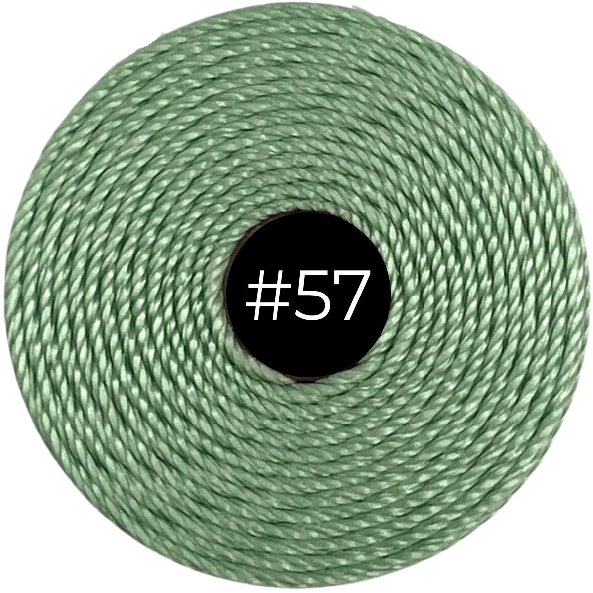Mint #57 S-Lon Bead Cord TEX 210 77yd 0.5mm