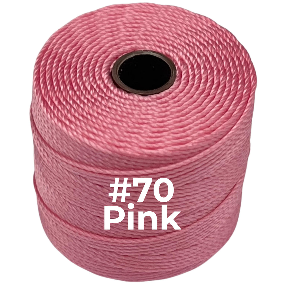 Pink #70 S-Lon Bead Cord TEX 210 77yd 0.5mm