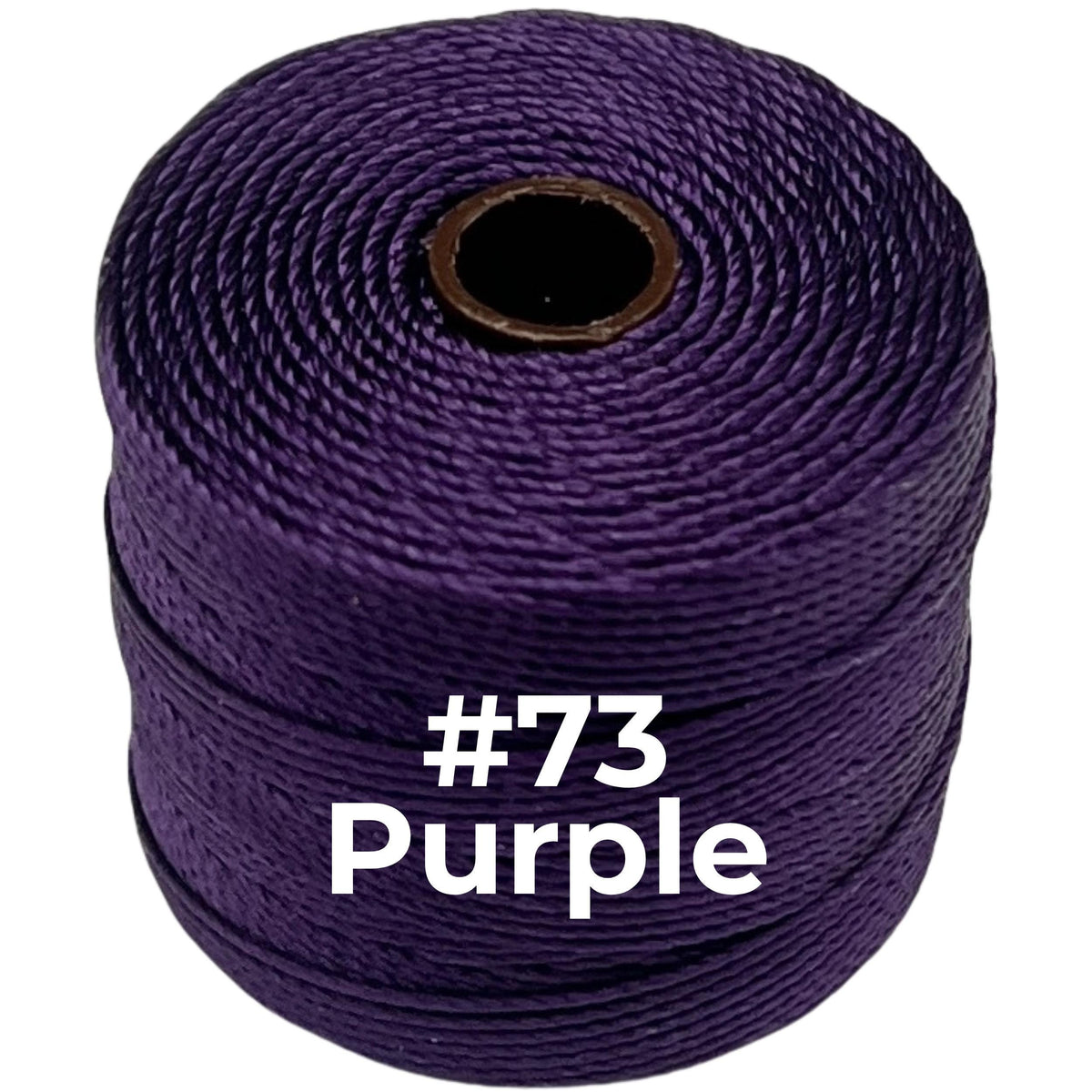Purple #73 S-Lon Bead Cord TEX 210 77yd 0.5mm