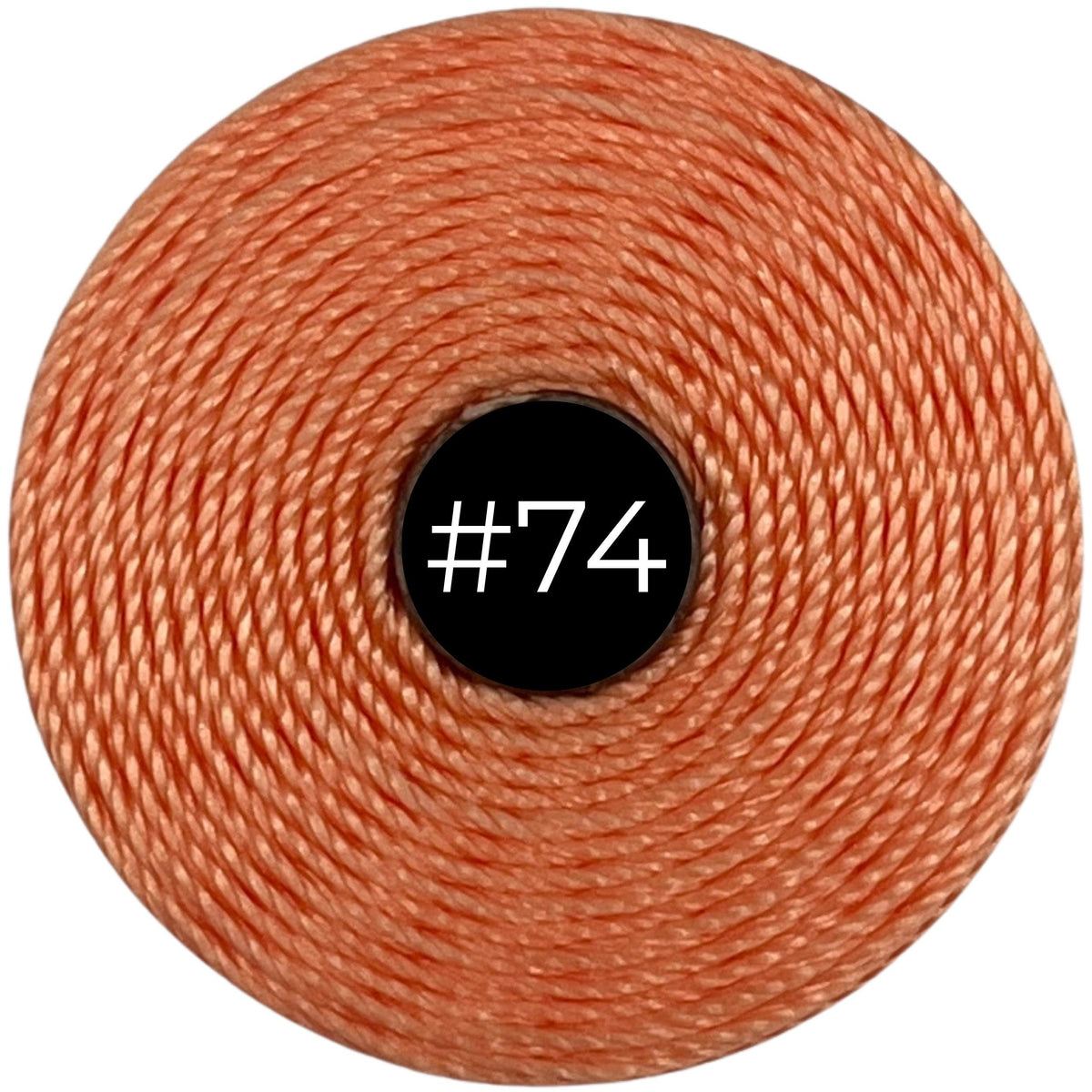 Pumpkin #74 S-Lon Bead Cord TEX 210 77yd 0.5mm