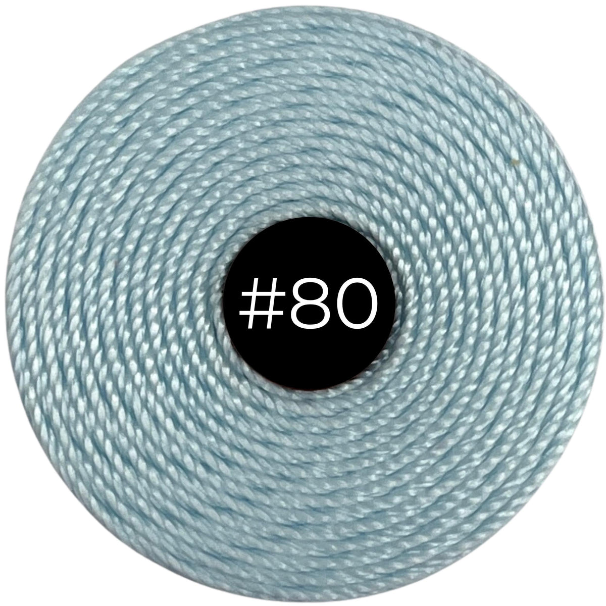 Sky Blue #80 S-Lon Bead Cord TEX 210 77yd 0.5mm