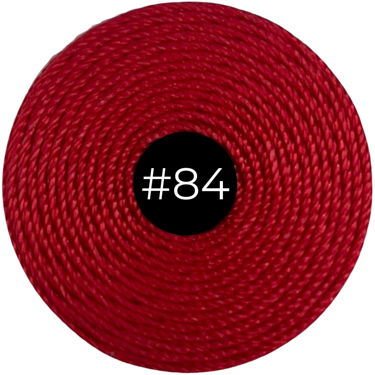 Shanghai Red #84 S-Lon Bead Cord TEX 210 77yd 0.5mm