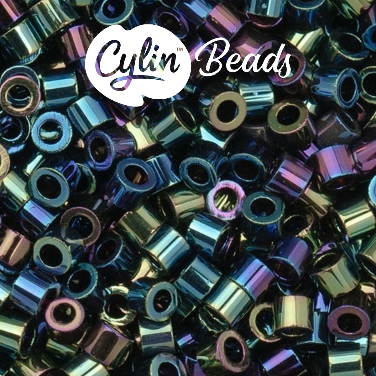 CY11-1002 11/0 Cylin Beads Black AB