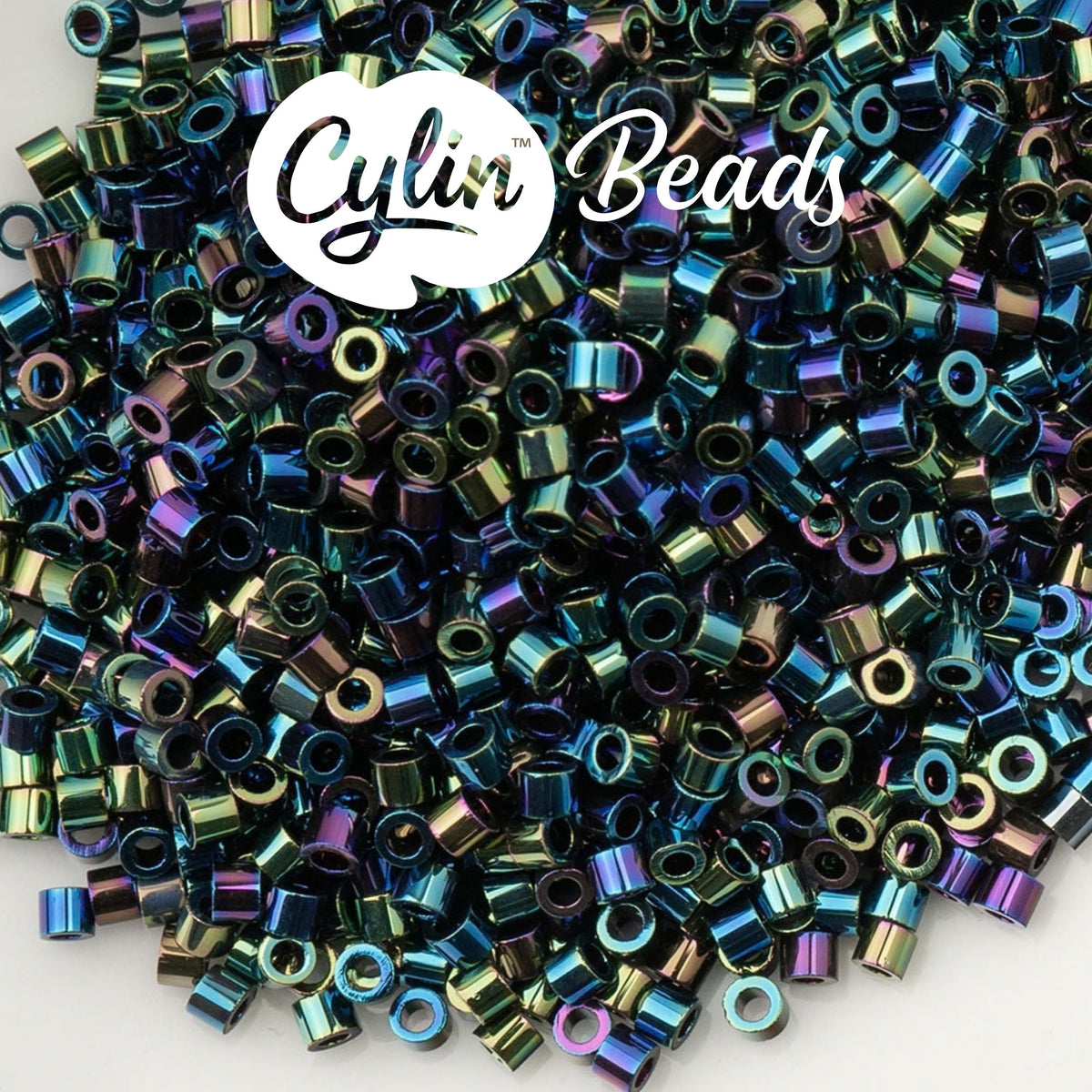 CY11-1002 11/0 Cylin Beads Black AB