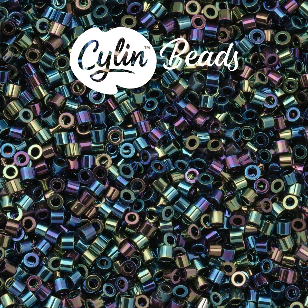 CY11-1002 11/0 Cylin Beads Black AB