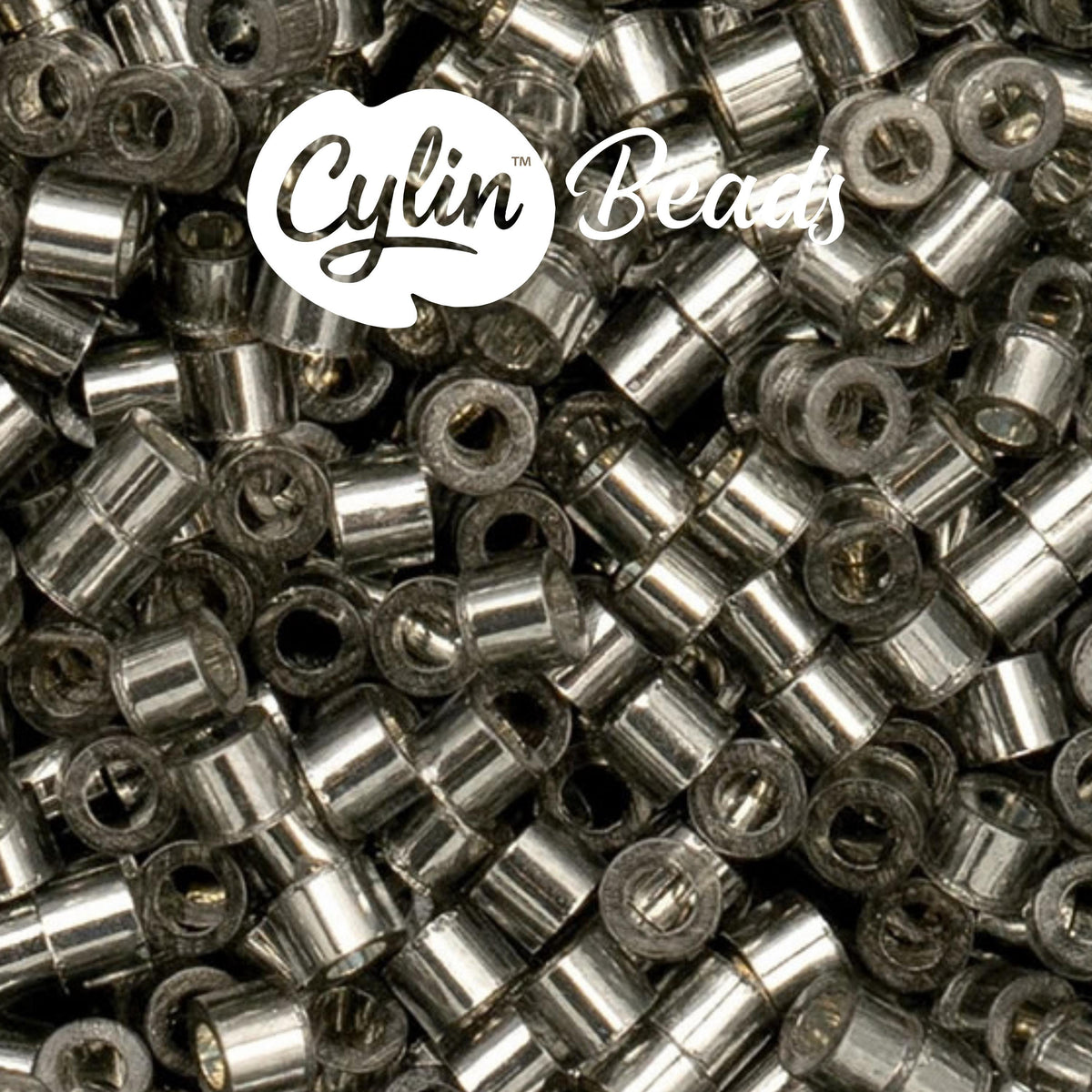 CY11-1009 11/0 Cylin Beads Silverlined Grey