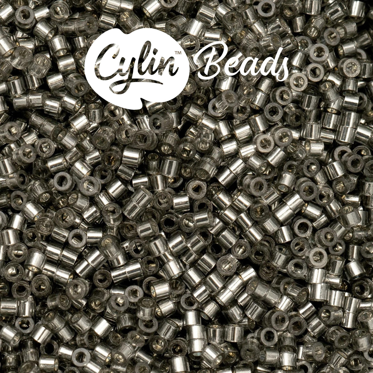 CY11-1009 11/0 Cylin Beads Silverlined Grey