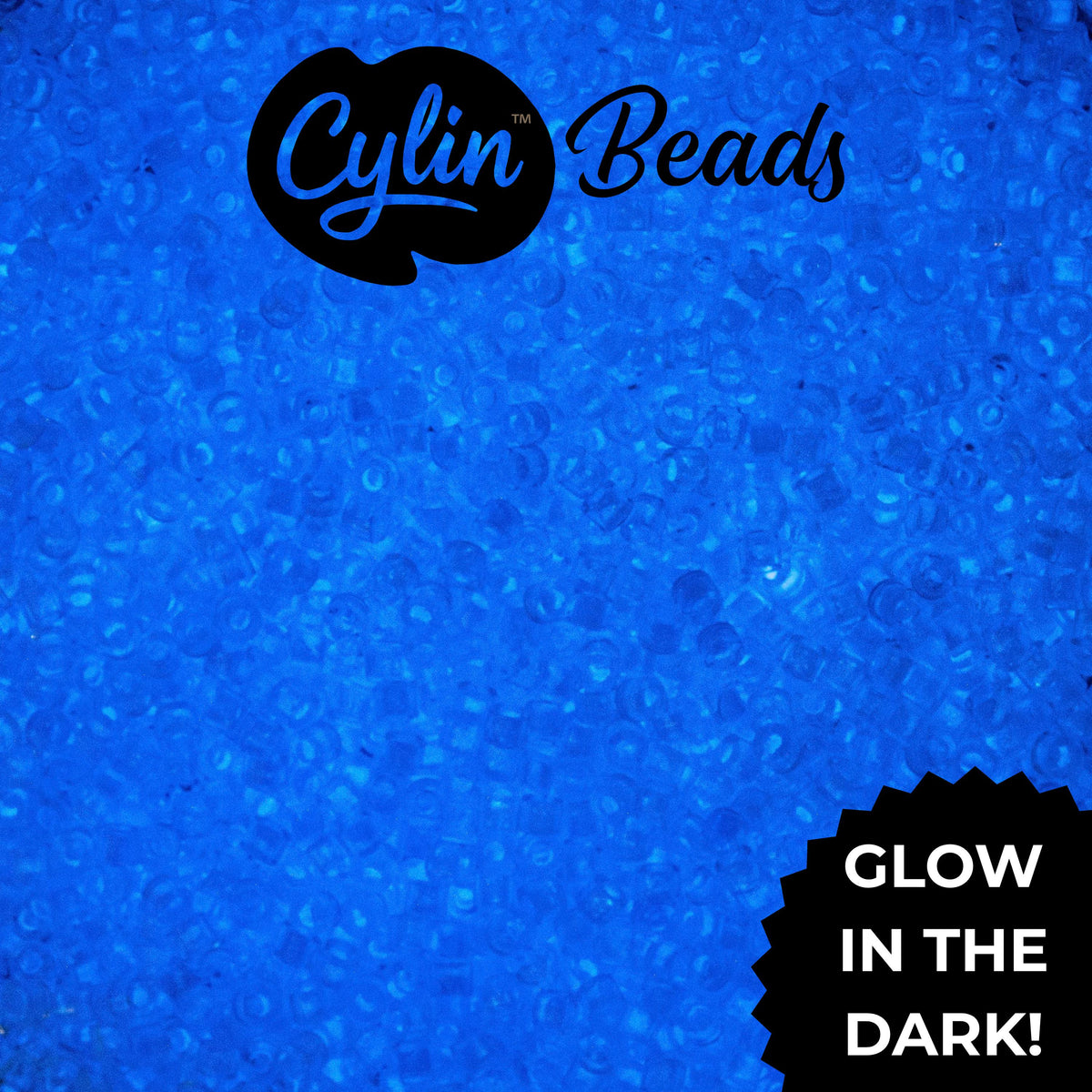 CY11-1140 11/0 Cylin Beads Glow in Dark Violet