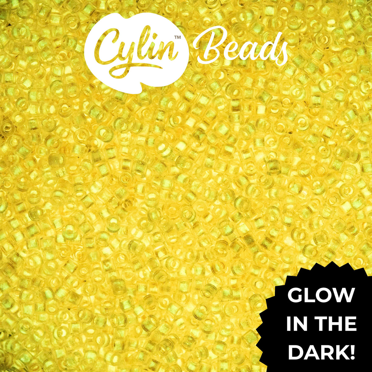 CY11-1148 11/0 Cylin Beads Glow in Dark Orange
