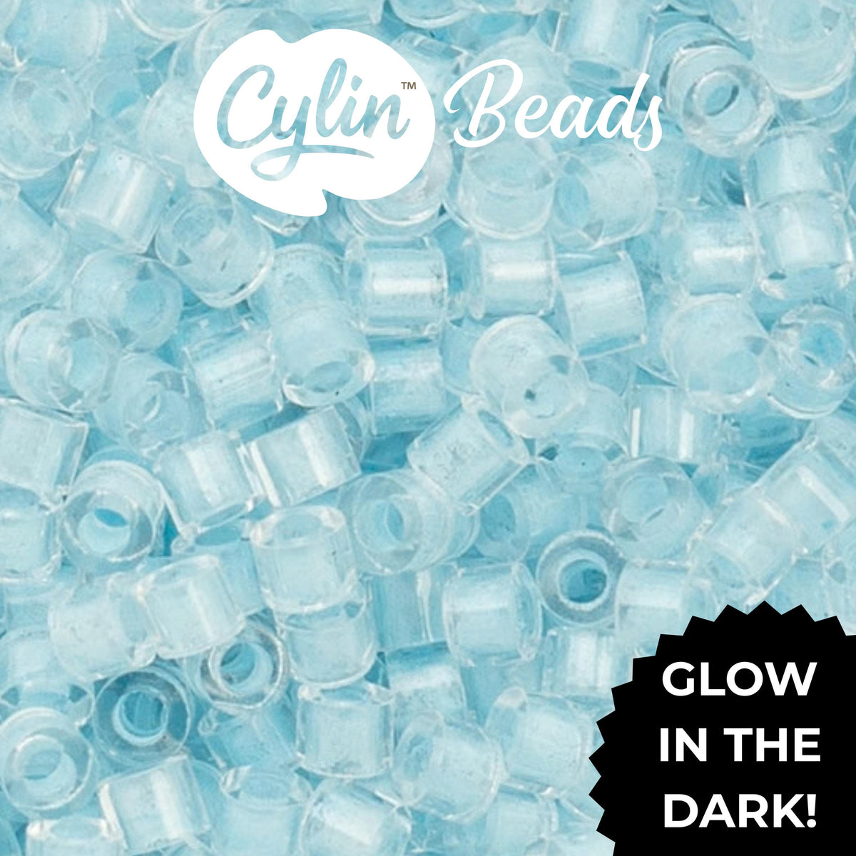CY11-1151 11/0 Cylin Beads Glow in Dark Sky