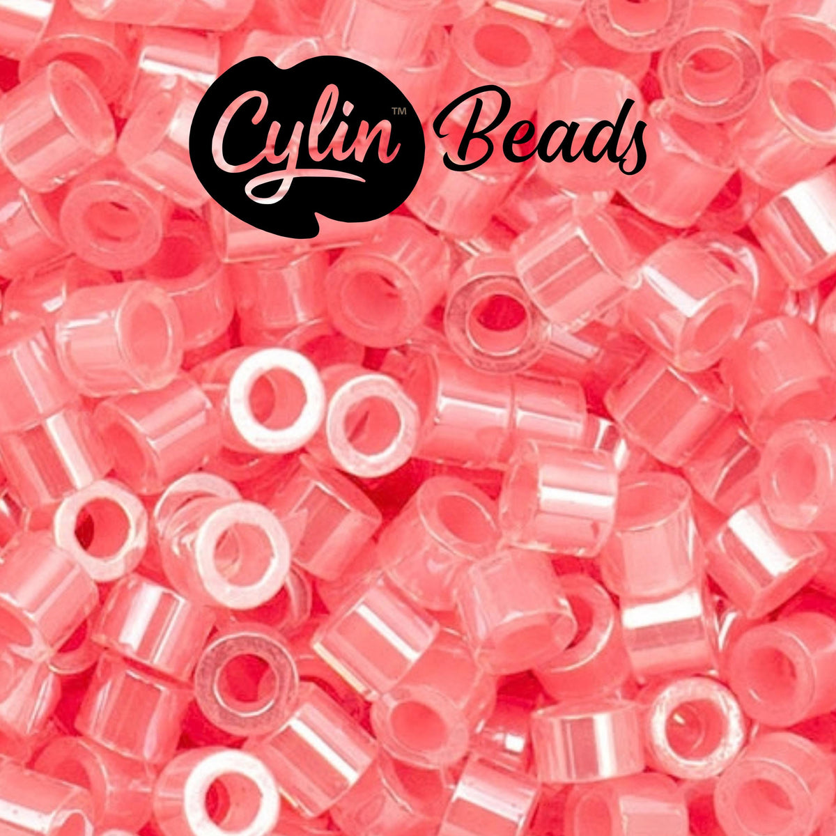 CY11-1016 11/0 Cylin Beads Rose-Pink Lined AB