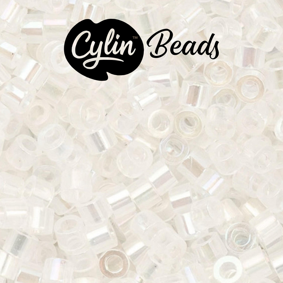 CY11-1027 11/0 Cylin Beads White Opal AB
