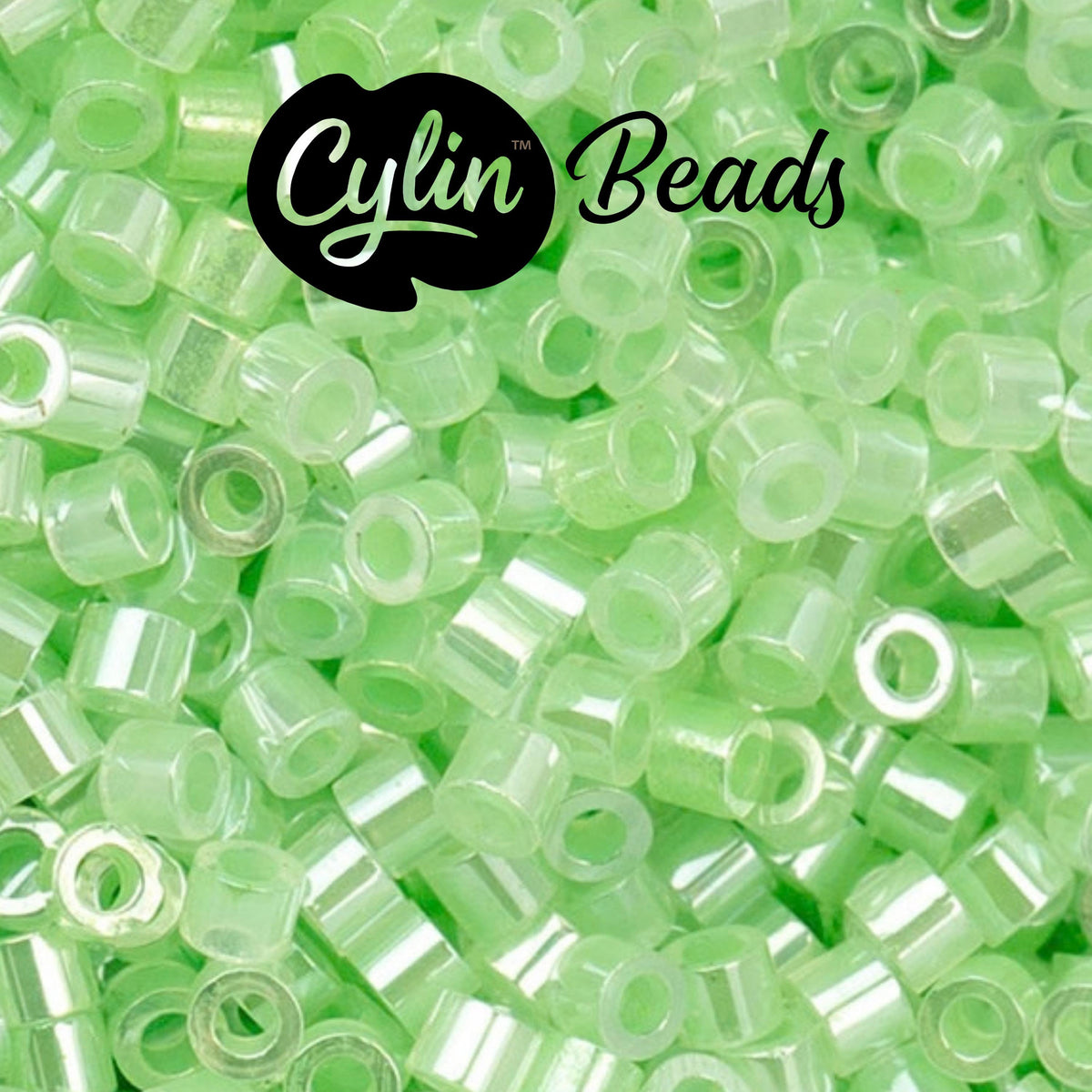 CY11-1029 11/0 Cylin Beads Crystal Light Green Ceylon