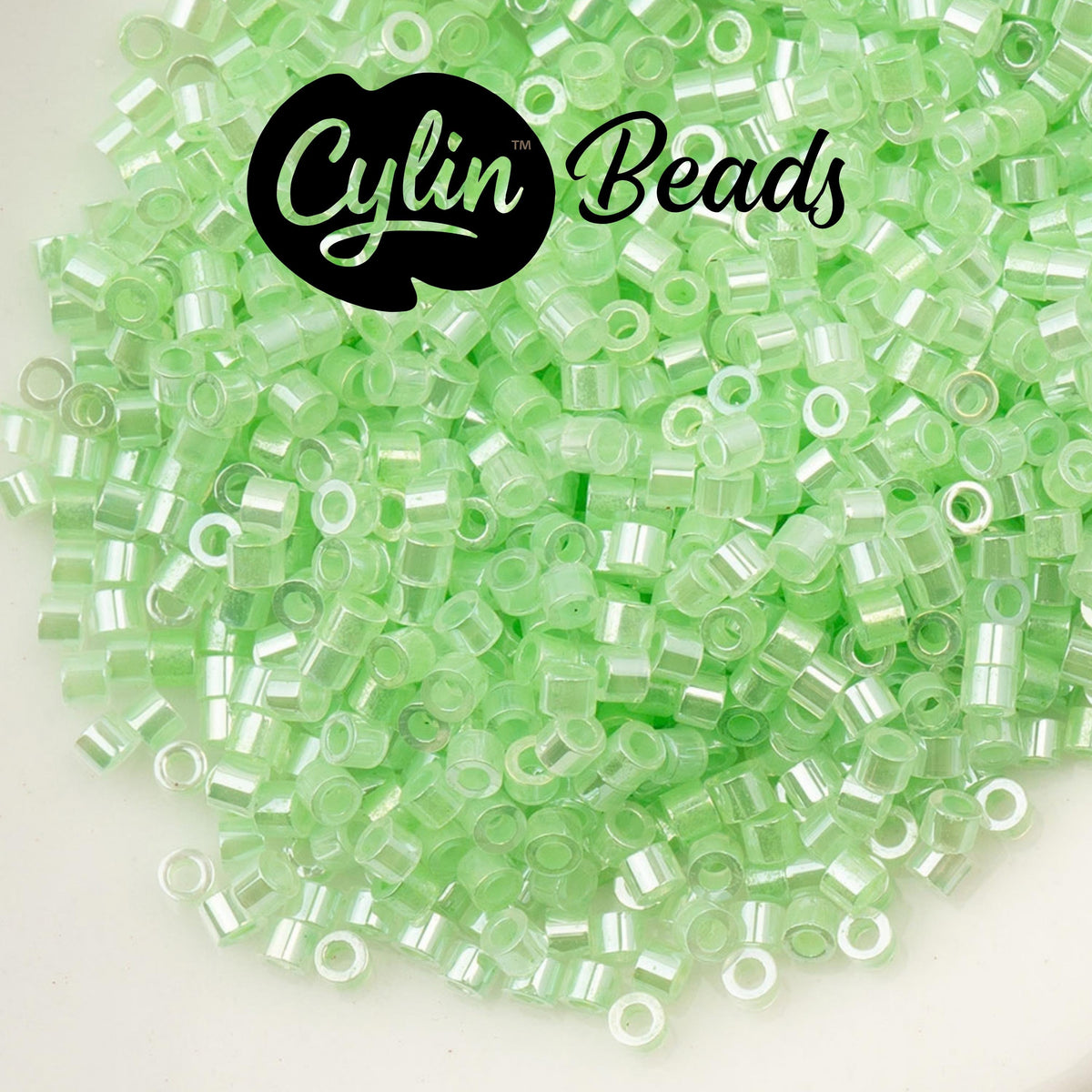 CY11-1029 11/0 Cylin Beads Crystal Light Green Ceylon